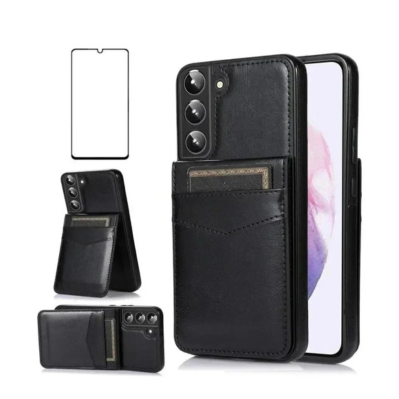 Asuwish Phone Case for Samsung Galaxy S22 Plus Leather Credit Card Holder Wallet - Picture 3 of 10